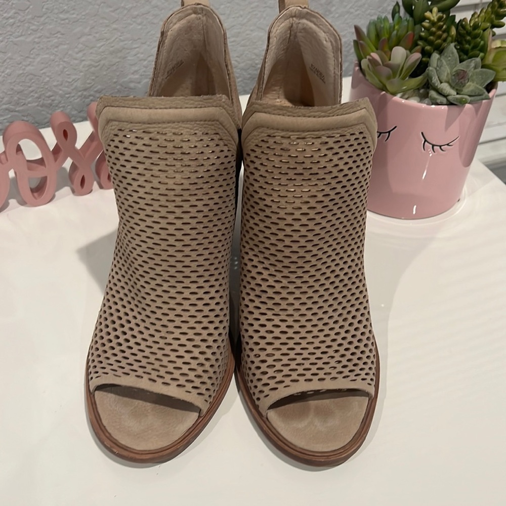 Vince Camuto Block Heel Open Toe Bootie - image 1